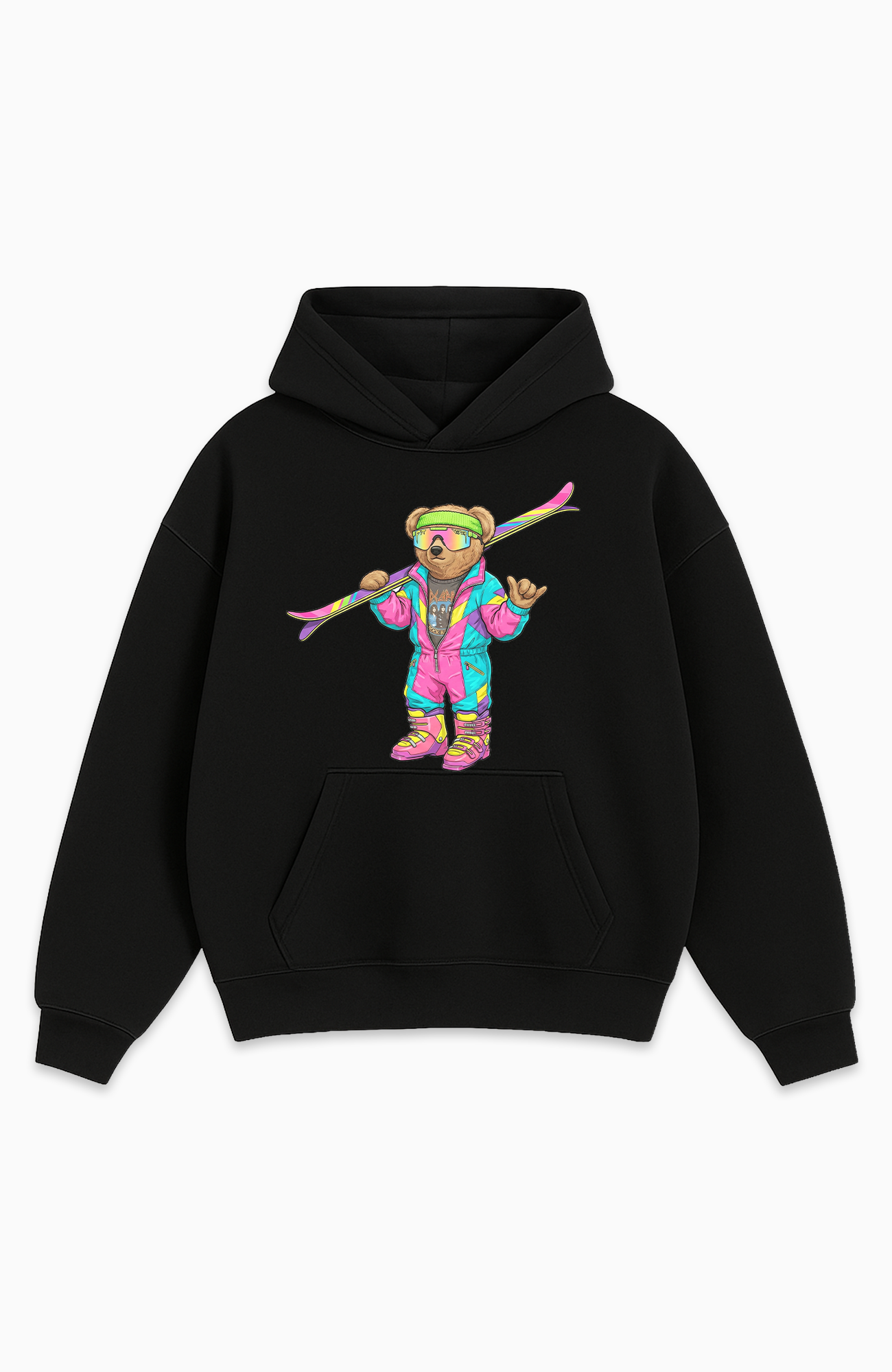 RETRO APRÈS SKI BEAR OVERSIZED HOODIE