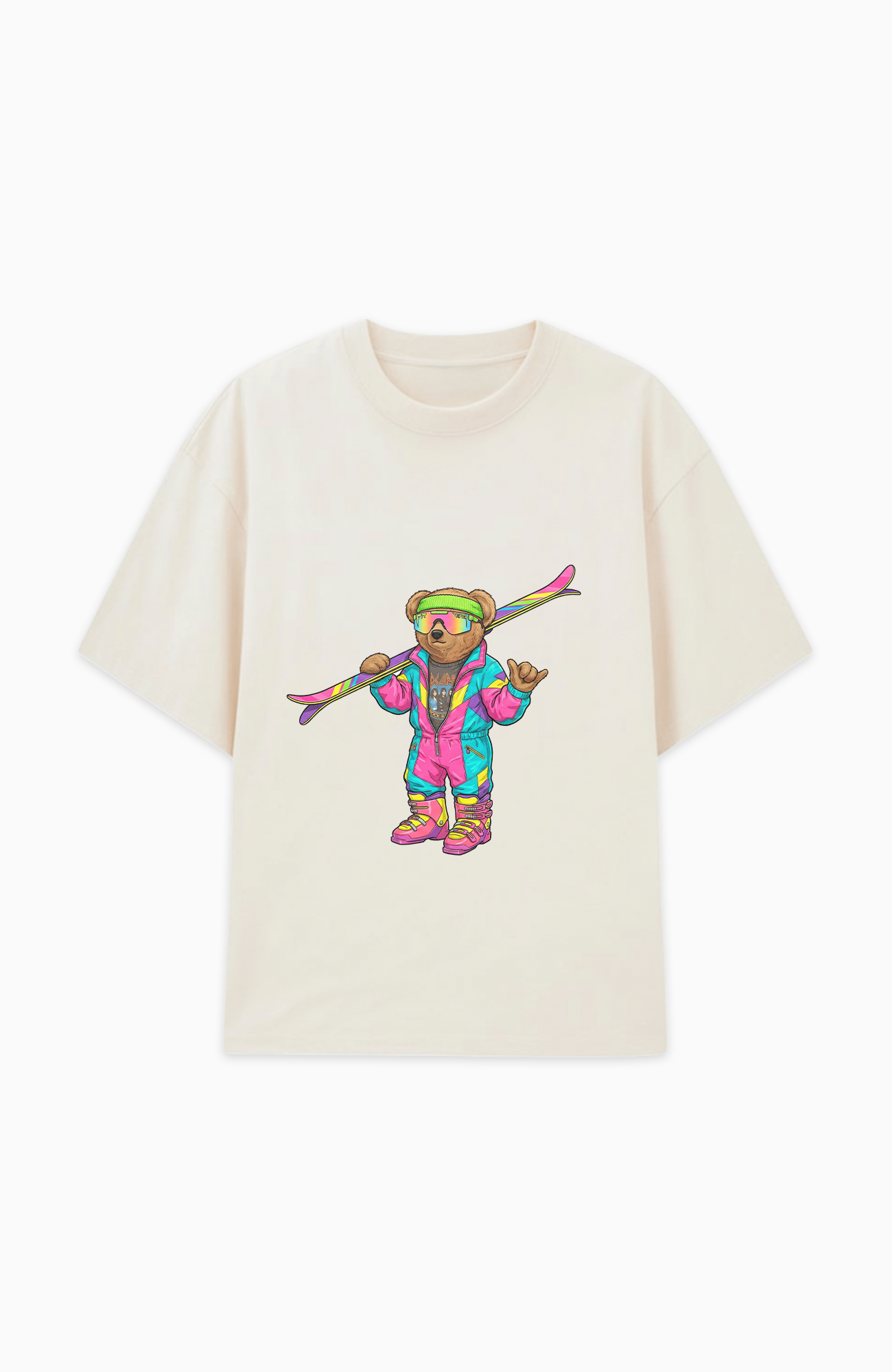 RETRO APRÈS SKI BEAR OVERSIZED SHIRT