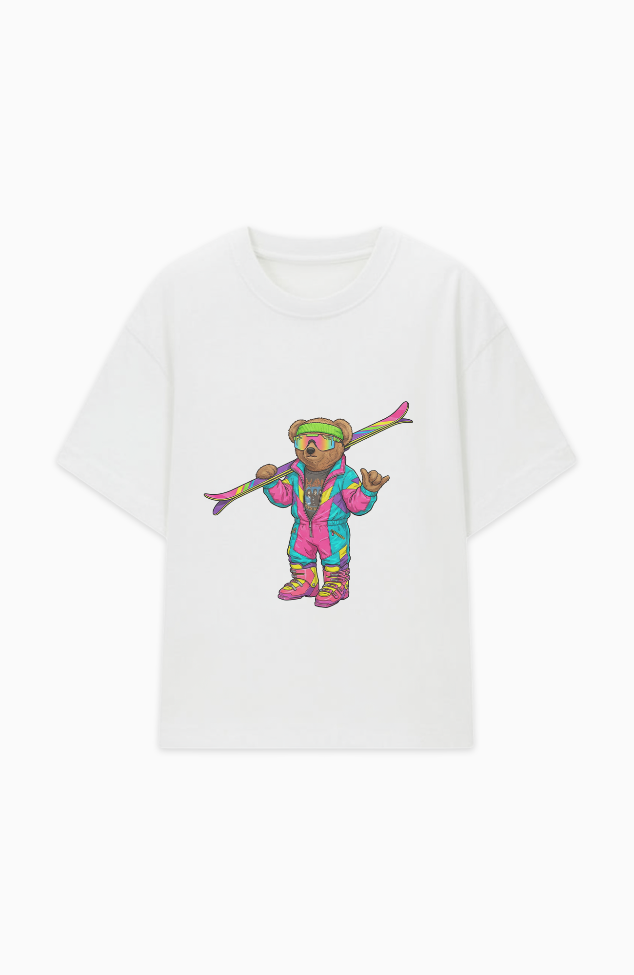 RETRO APRÈS SKI BEAR OVERSIZED SHIRT