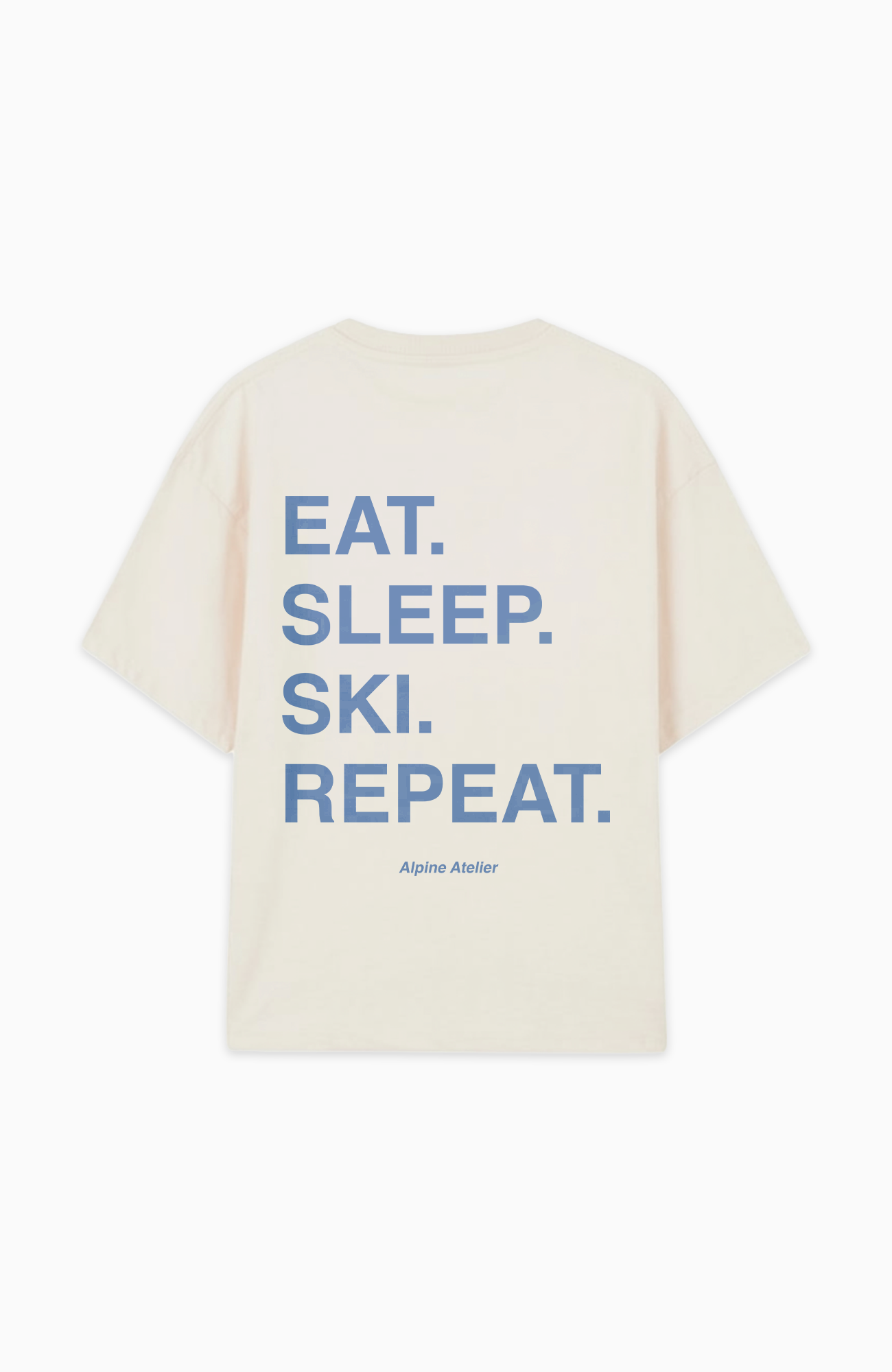 EAT. SLEEP. SKI. REPEAT. OVERSIZED SHIRT