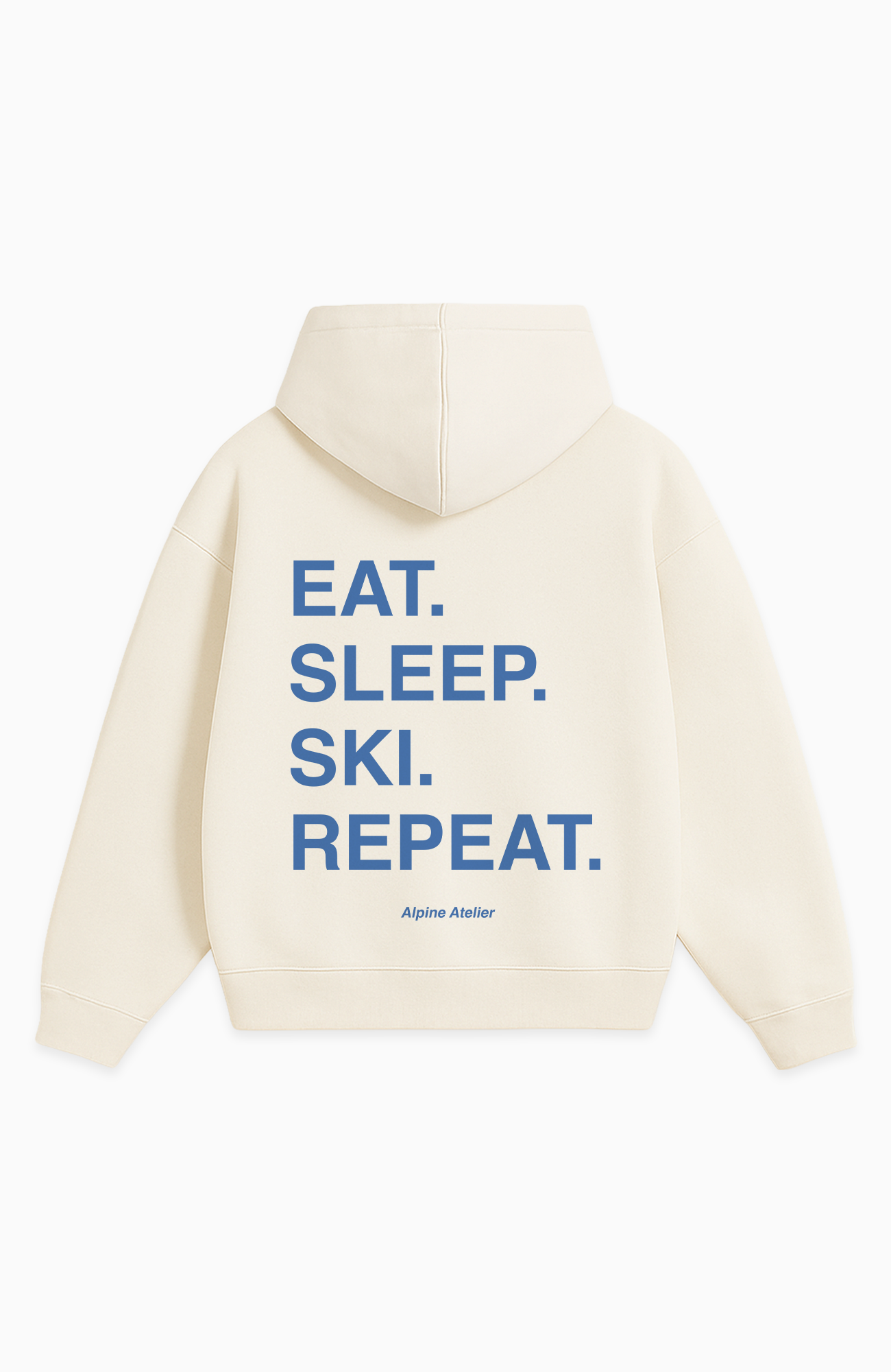 EAT. SLEEP. SKI. REPEAT. OVERSIZED HOODIE