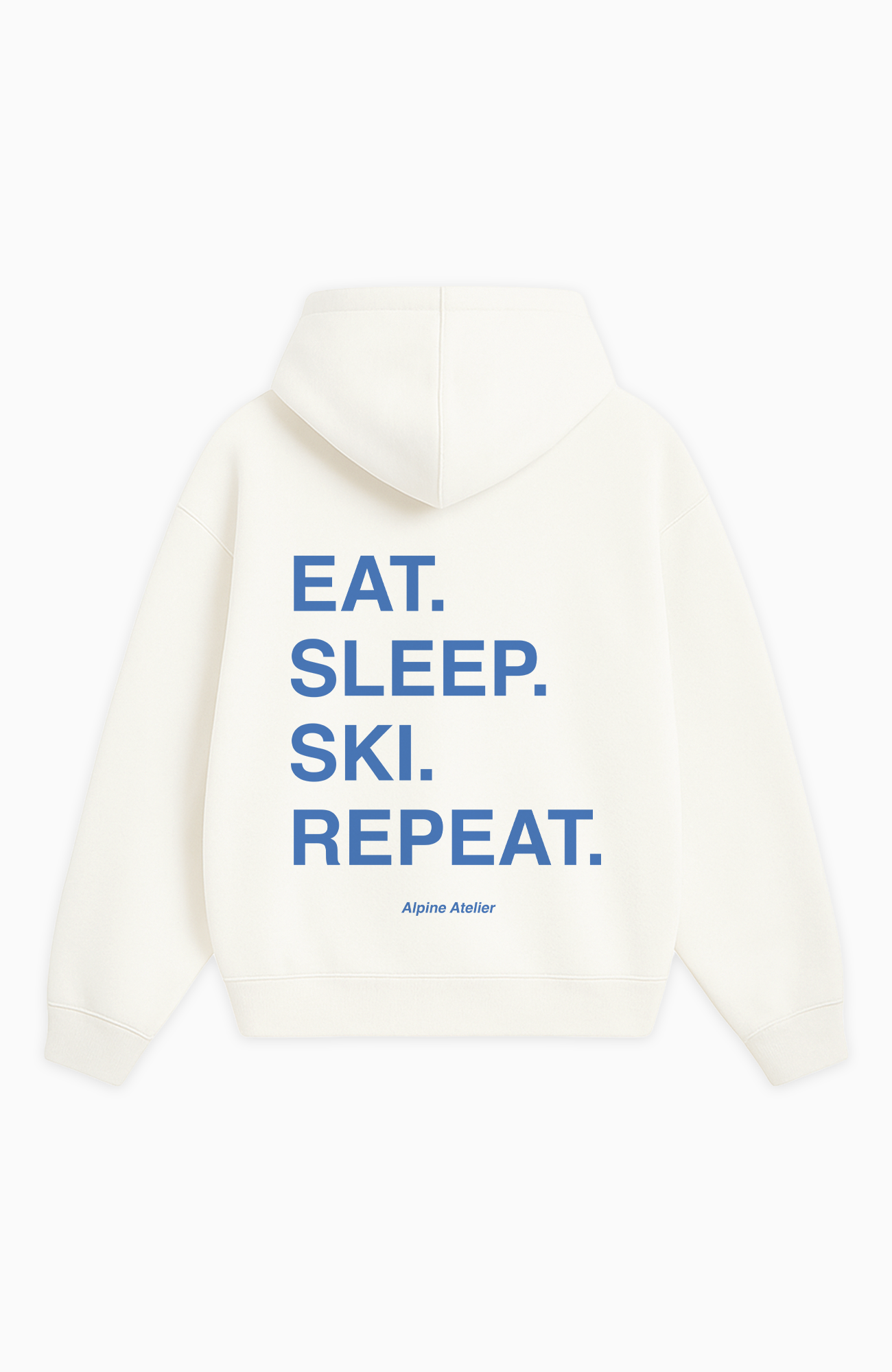 EAT. SLEEP. SKI. REPEAT. OVERSIZED HOODIE