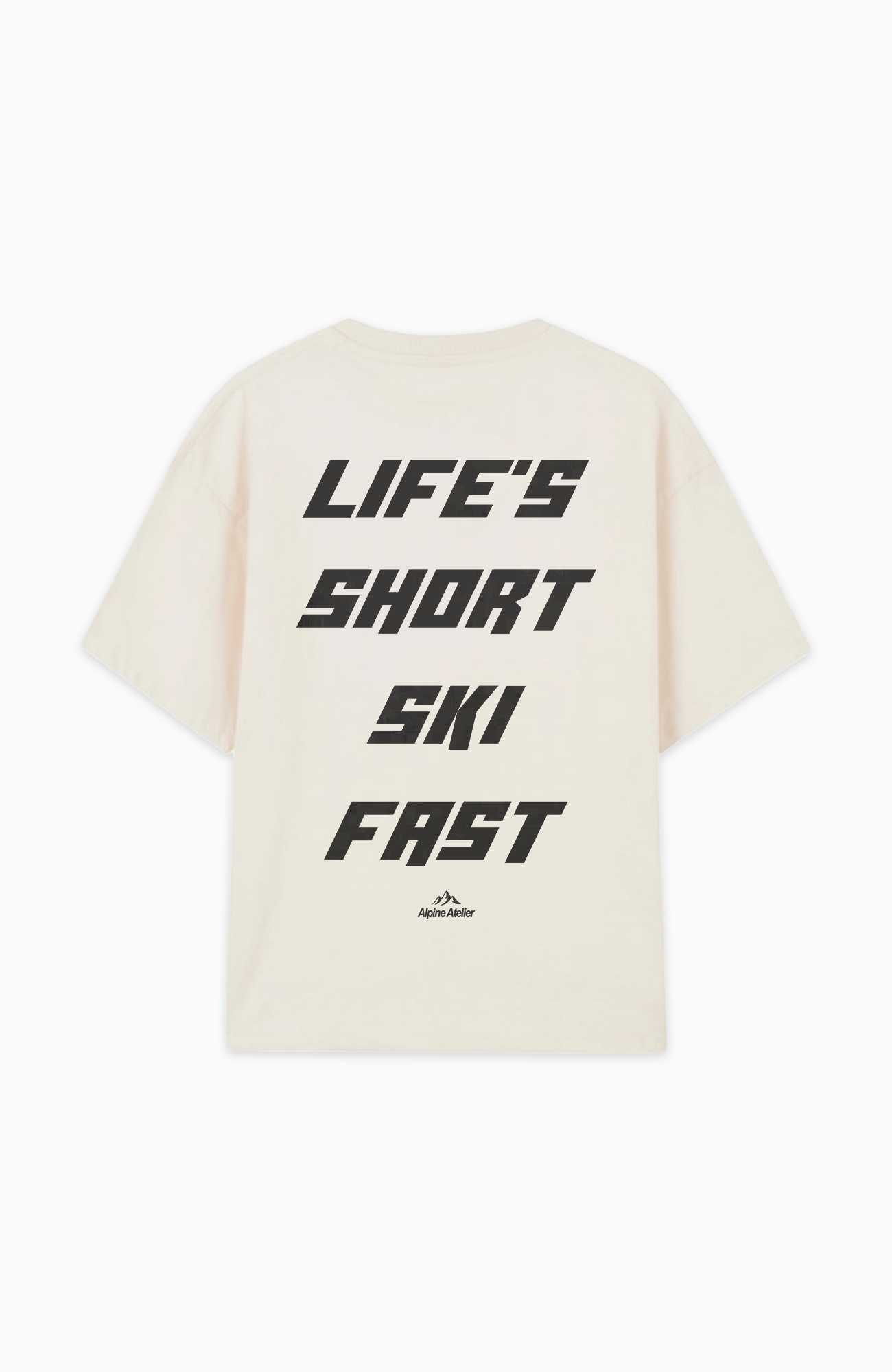 LIFE'S SHORT SKI FAST OVERSIZED SHIRT