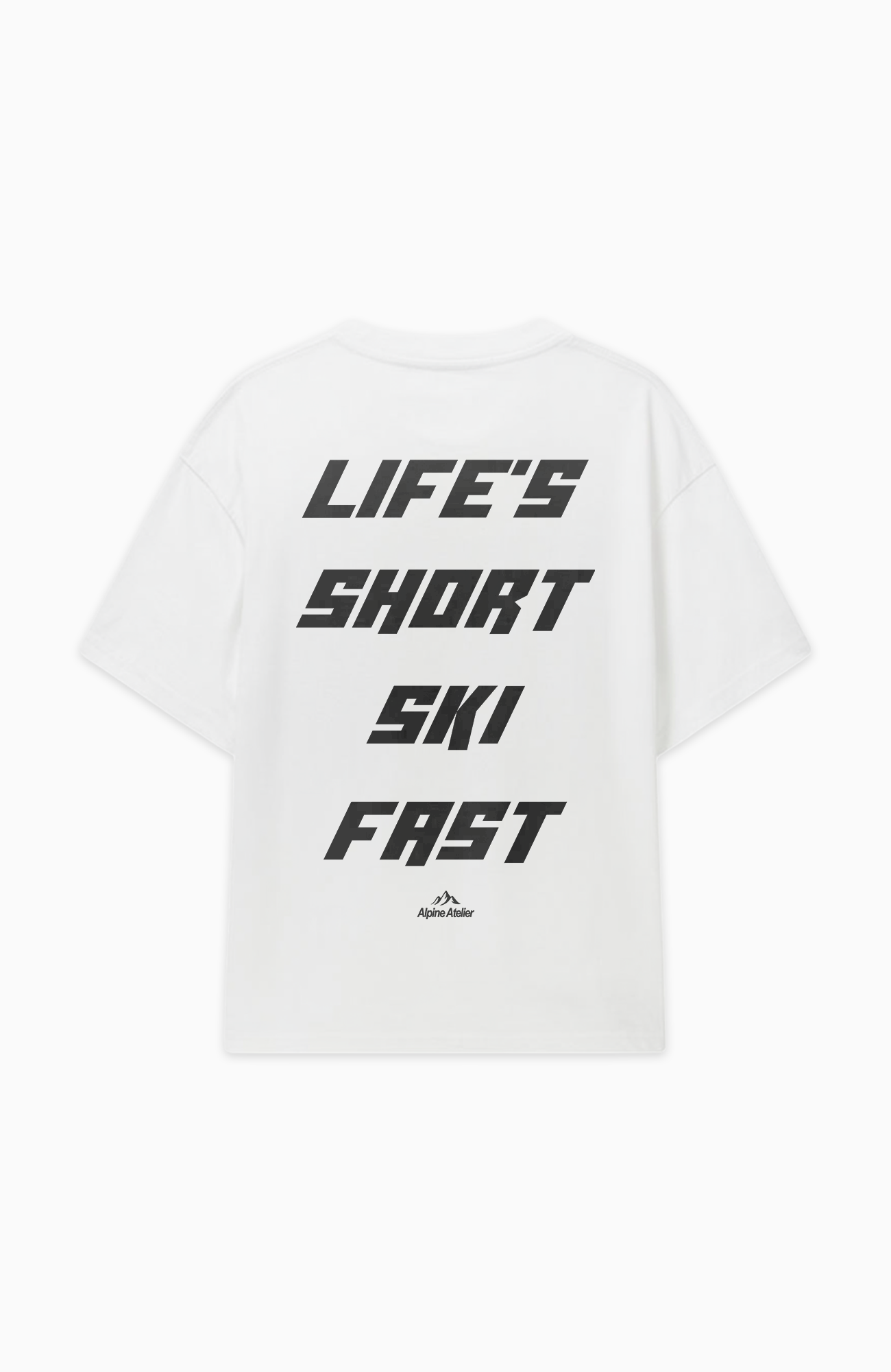 LIFE'S SHORT SKI FAST OVERSIZED SHIRT