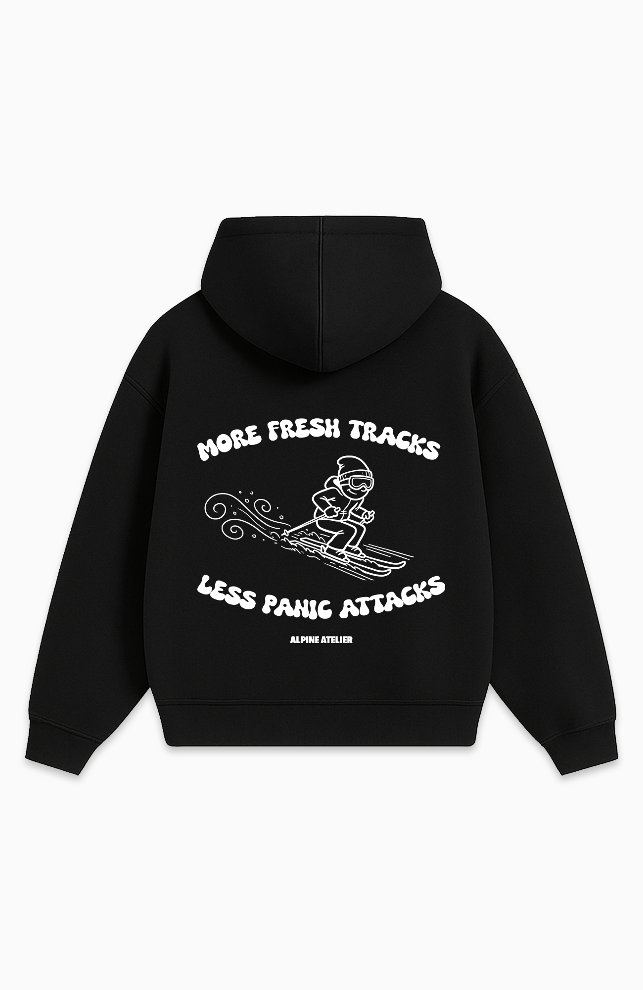 MORE FRESH TRACKS OVERSIZED HOODIE
