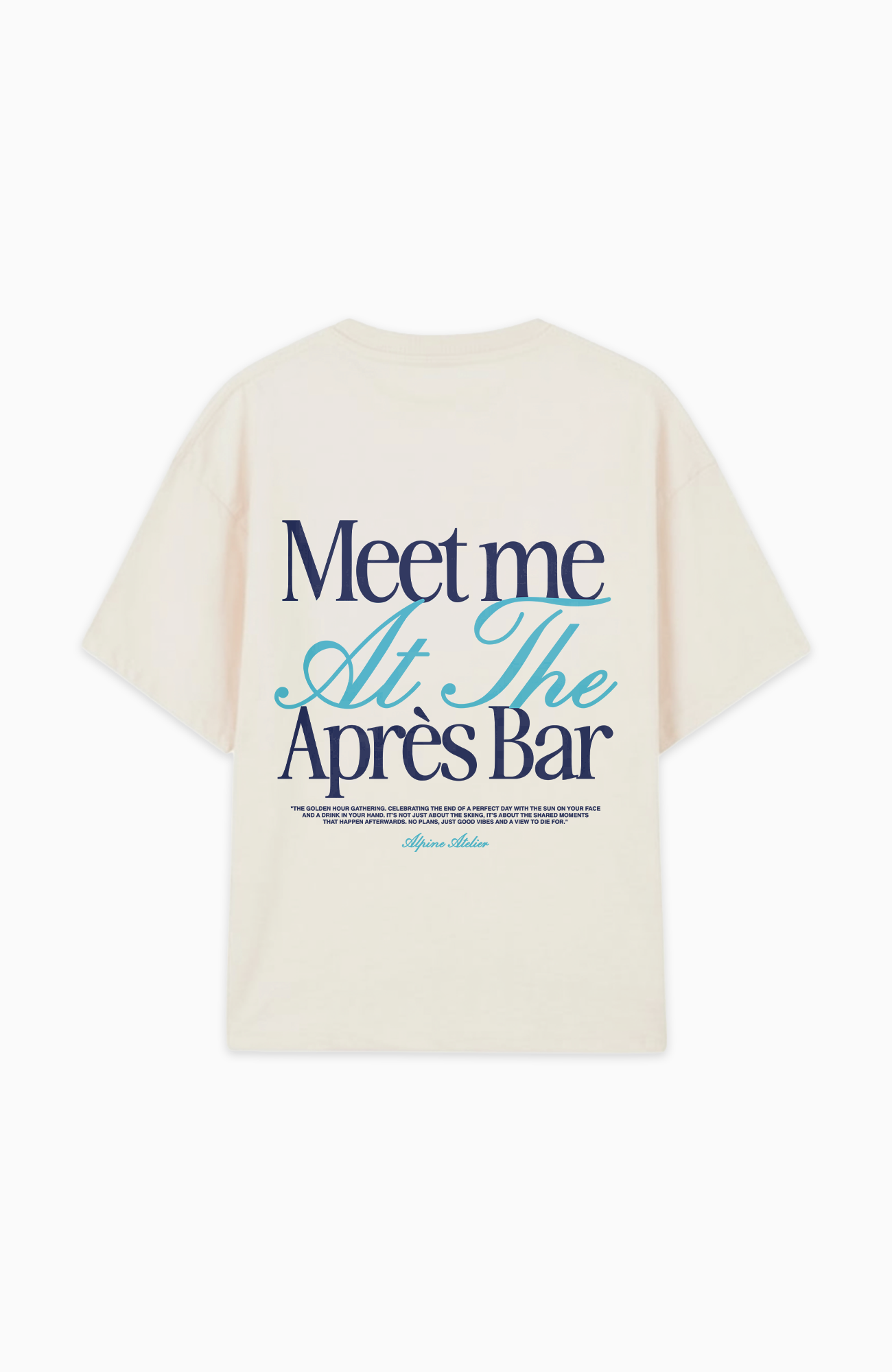 MEET ME AT THE APRÈS BAR OVERSIZED SHIRT