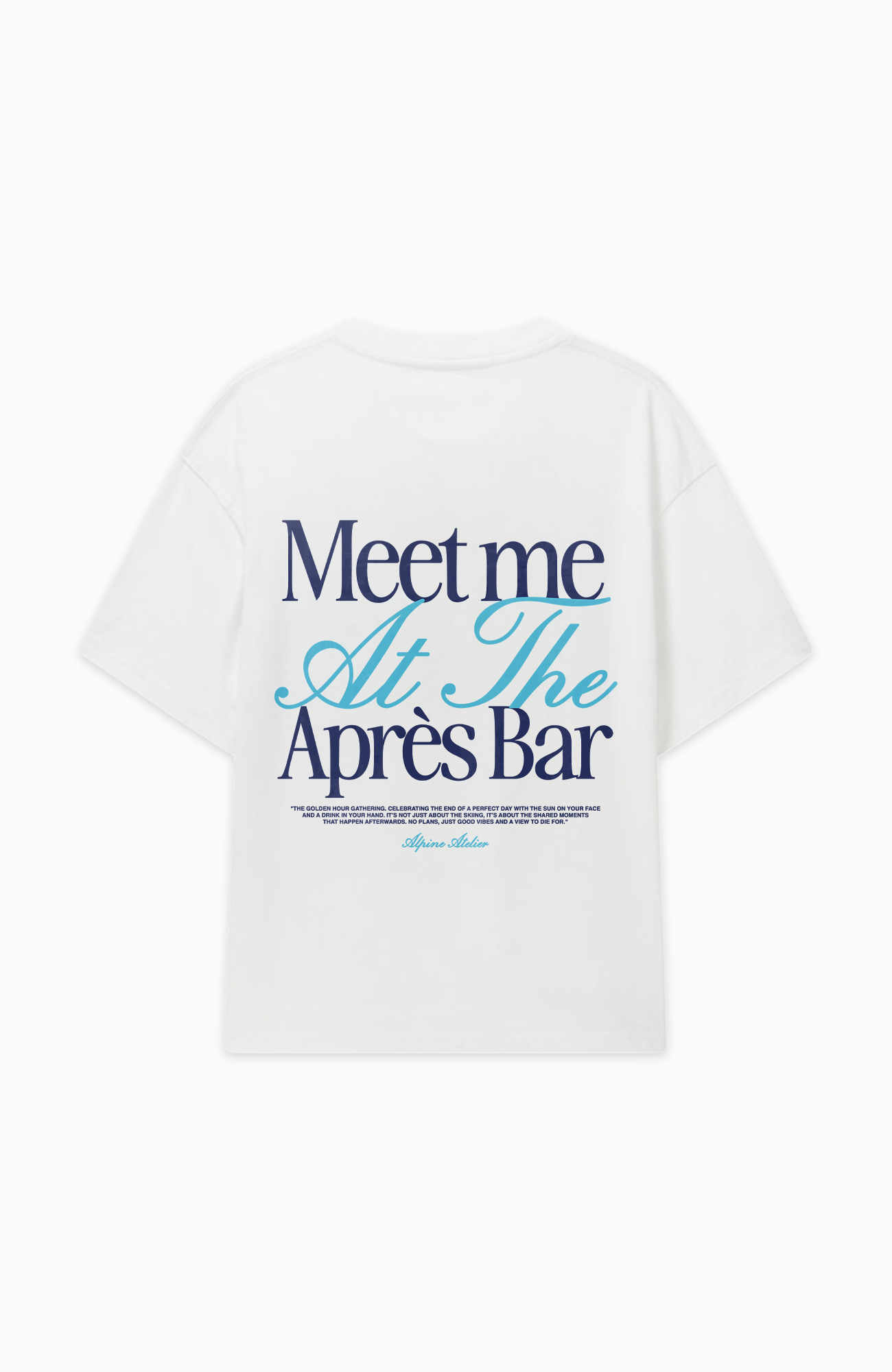 MEET ME AT THE APRÈS BAR OVERSIZED SHIRT
