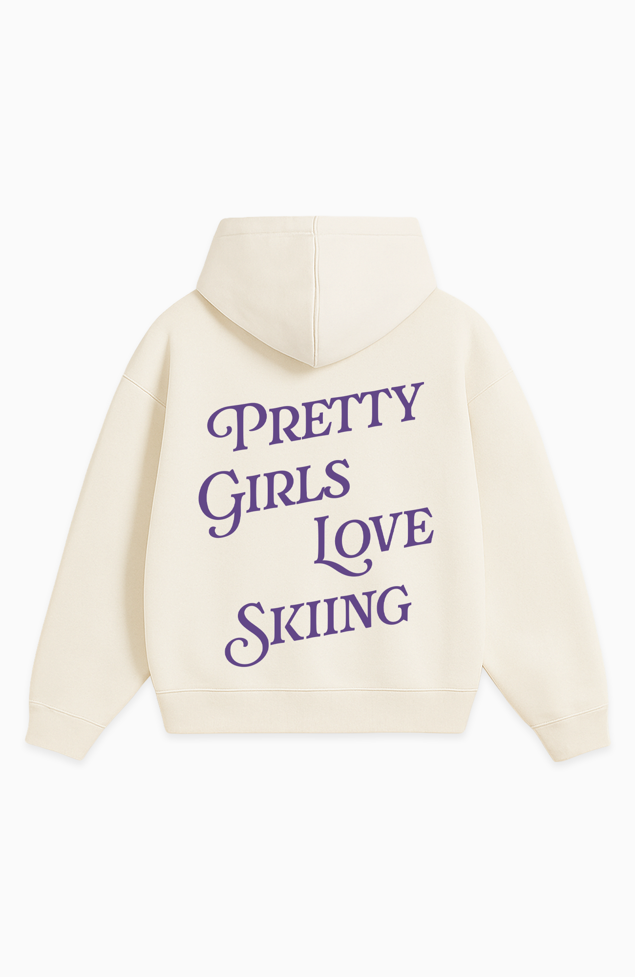 PRETTY GIRLS LOVE SKIING OVERSIZED SHIRT