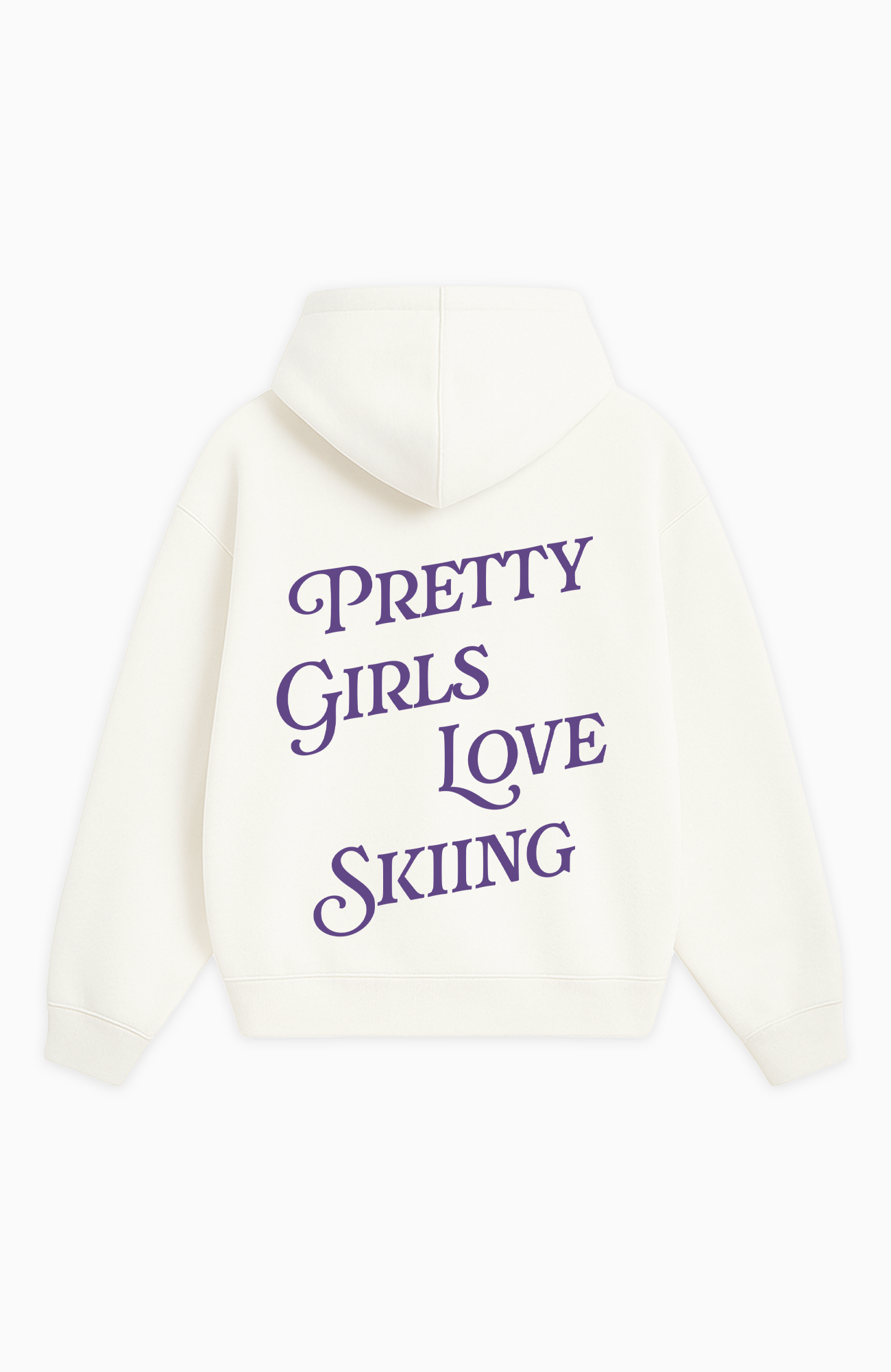 PRETTY GIRLS LOVE SKIING OVERSIZED SHIRT