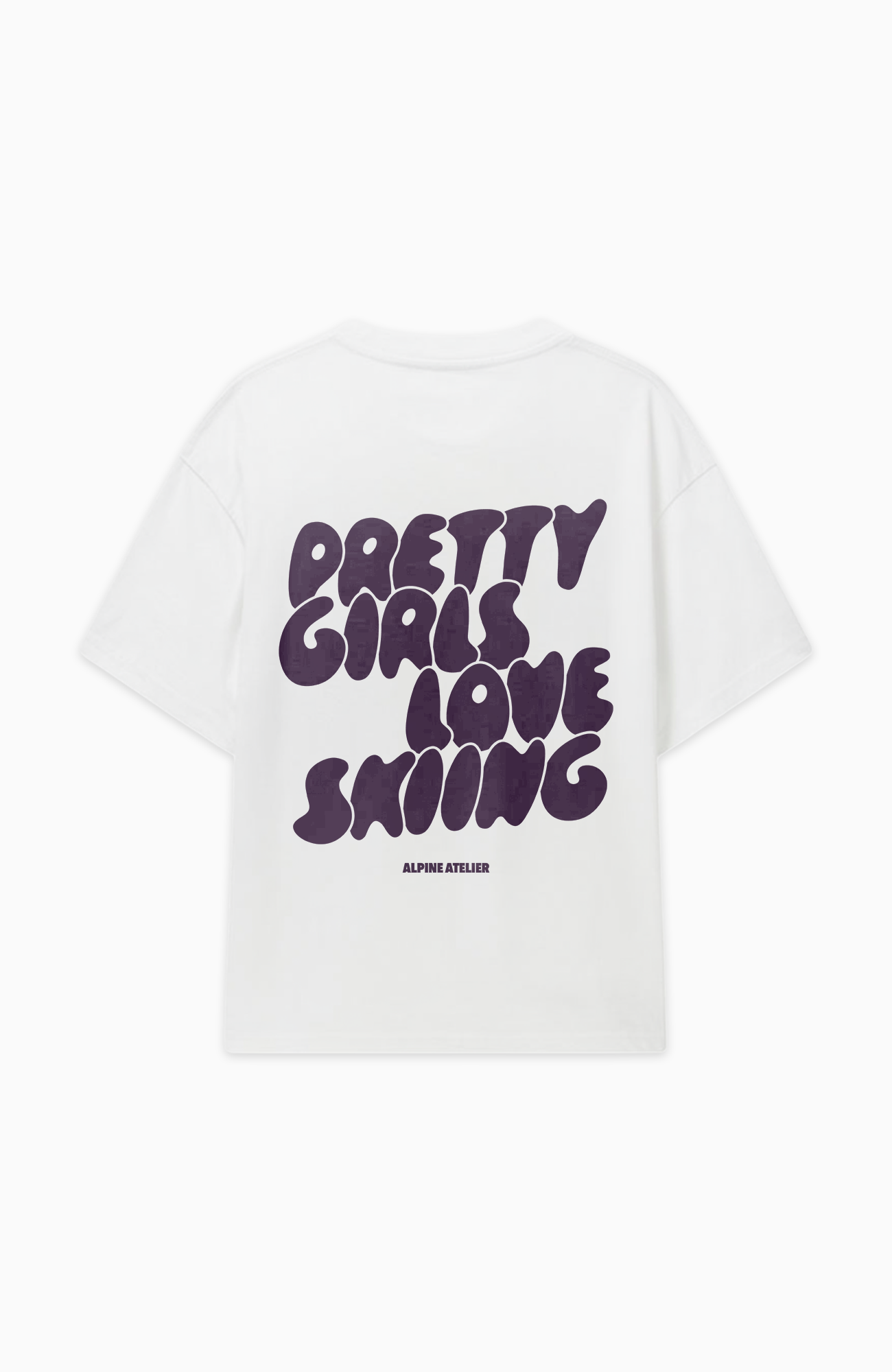 PRETTY GIRLS LOVE SKIING OVERSIZED SHIRT