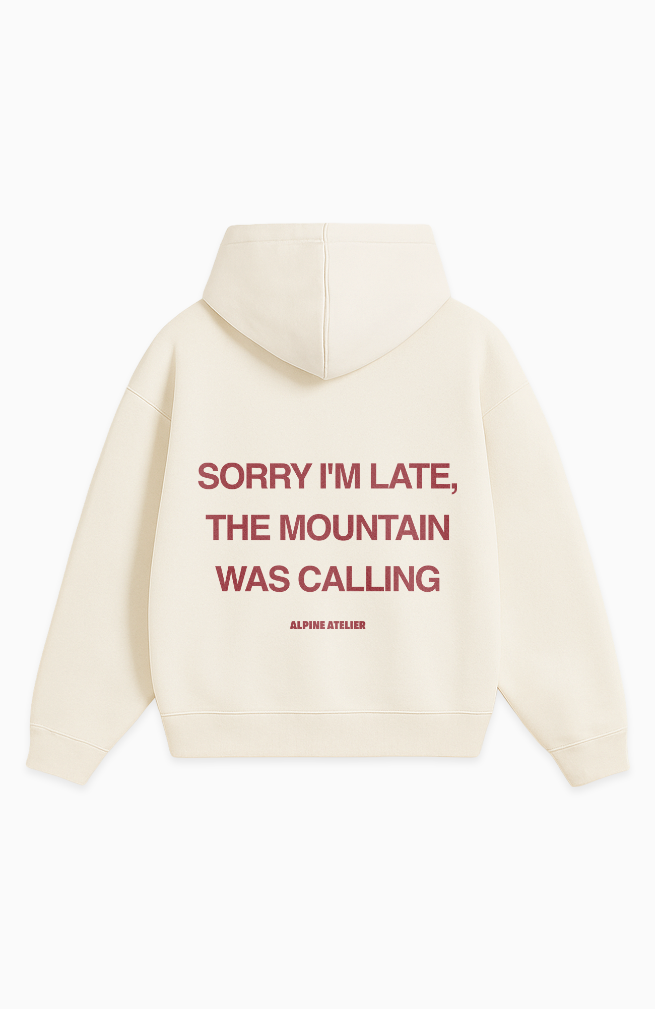 SORRY I'M LATE OVERSIZED HOODIE