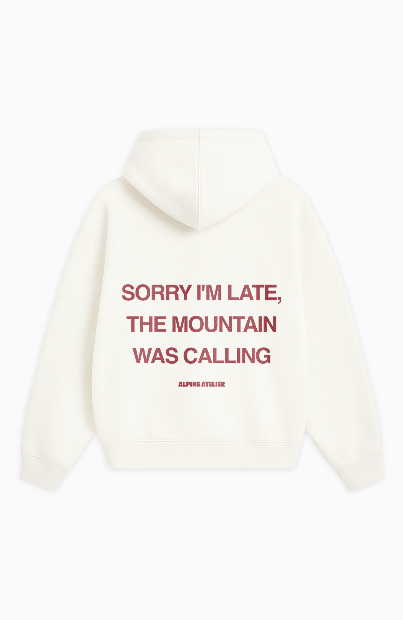 SORRY I'M LATE OVERSIZED HOODIE