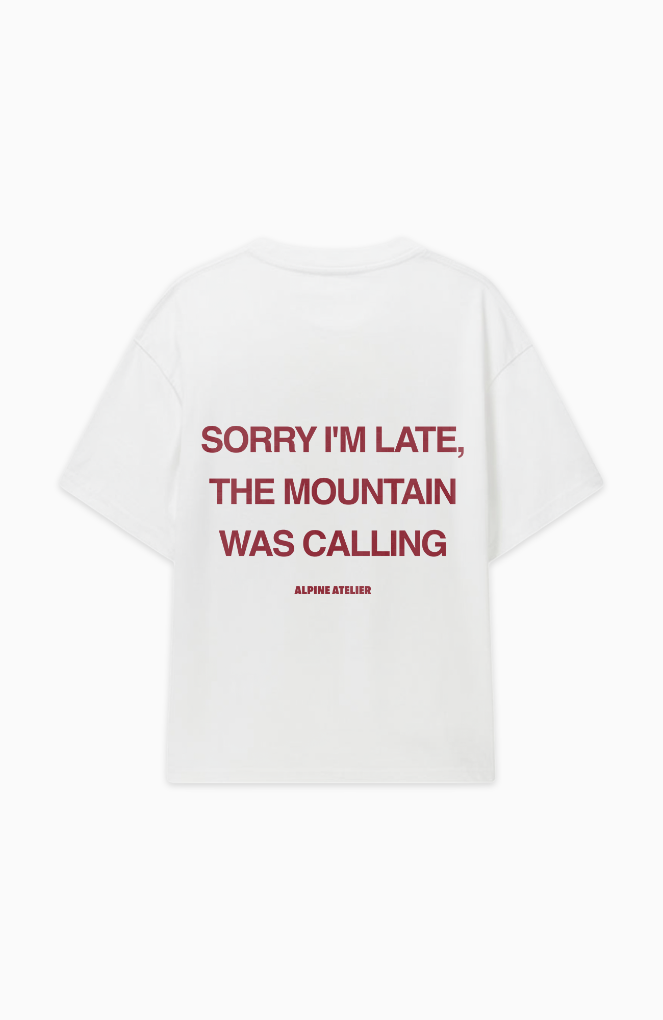 SORRY I'M LATE OVERSIZED SHIRT