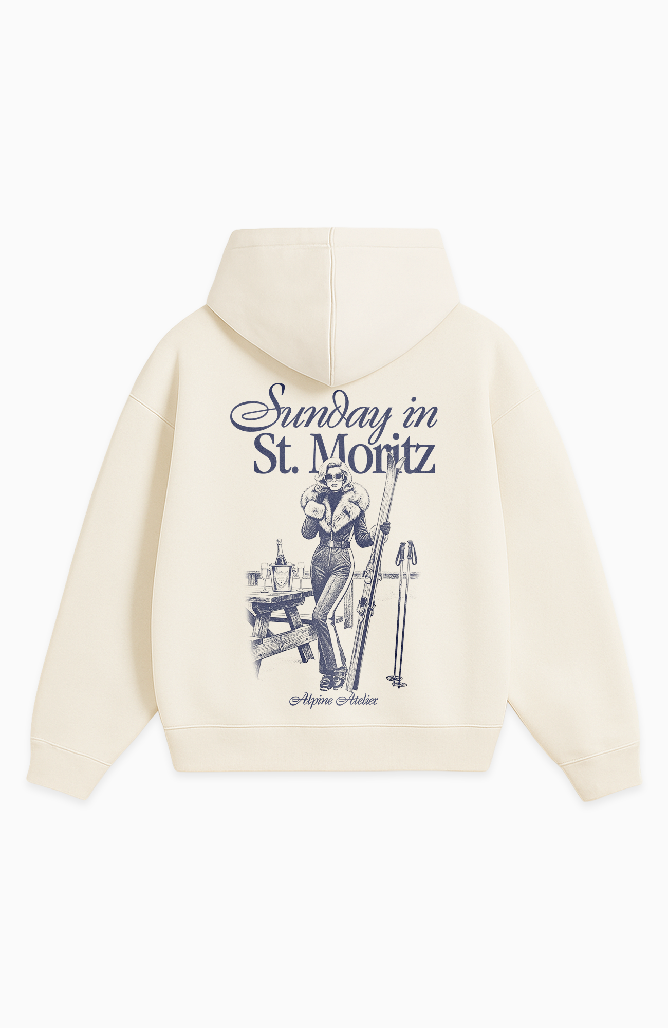 SUNDAY IN ST. MORITZ OVERSIZED HOODIE