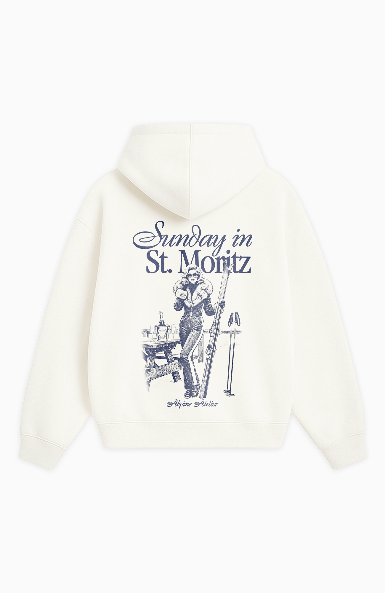 SUNDAY IN ST. MORITZ OVERSIZED HOODIE