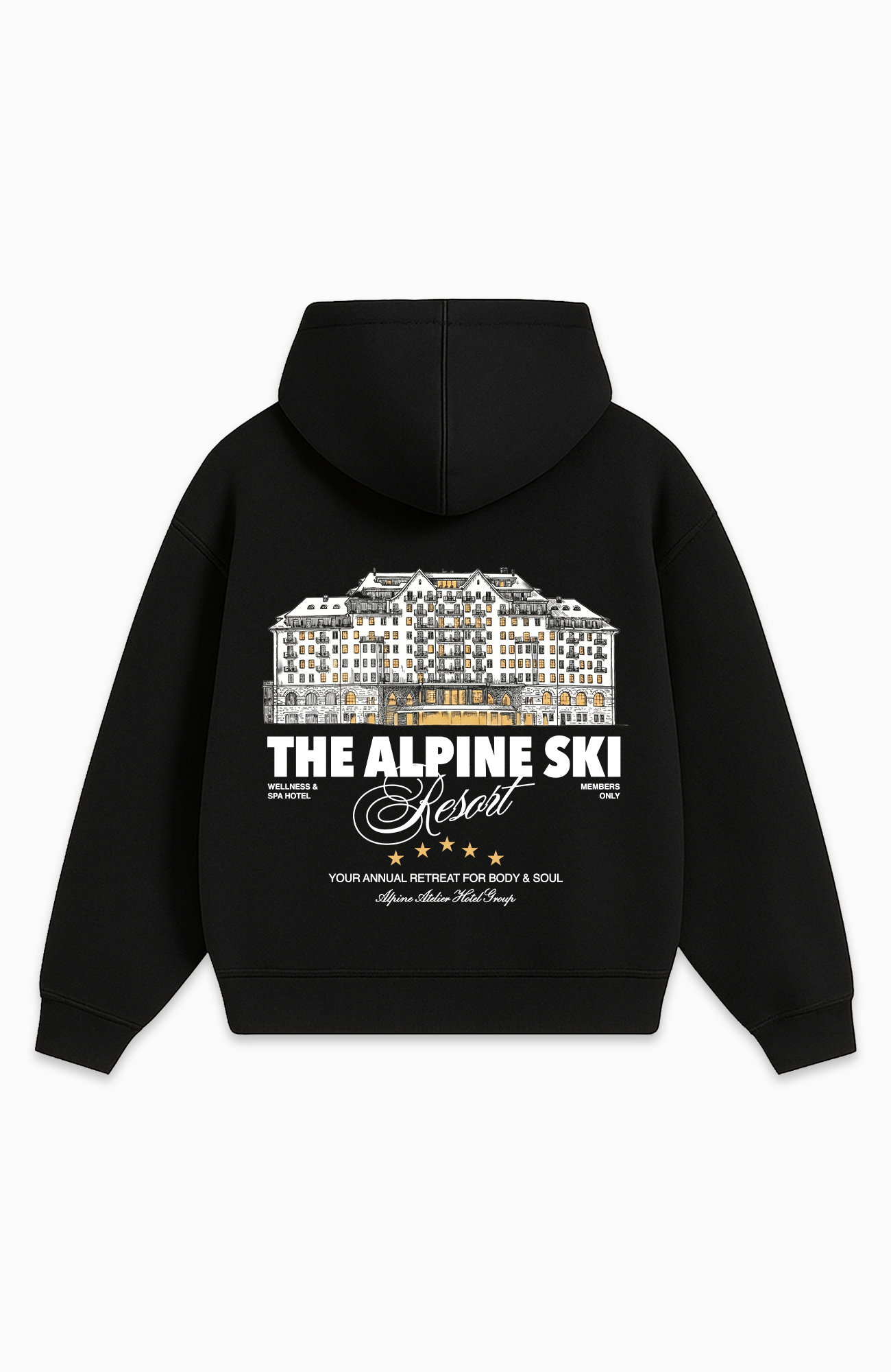 THE ALPINE SKI RESORT OVERSIZED HOODIE