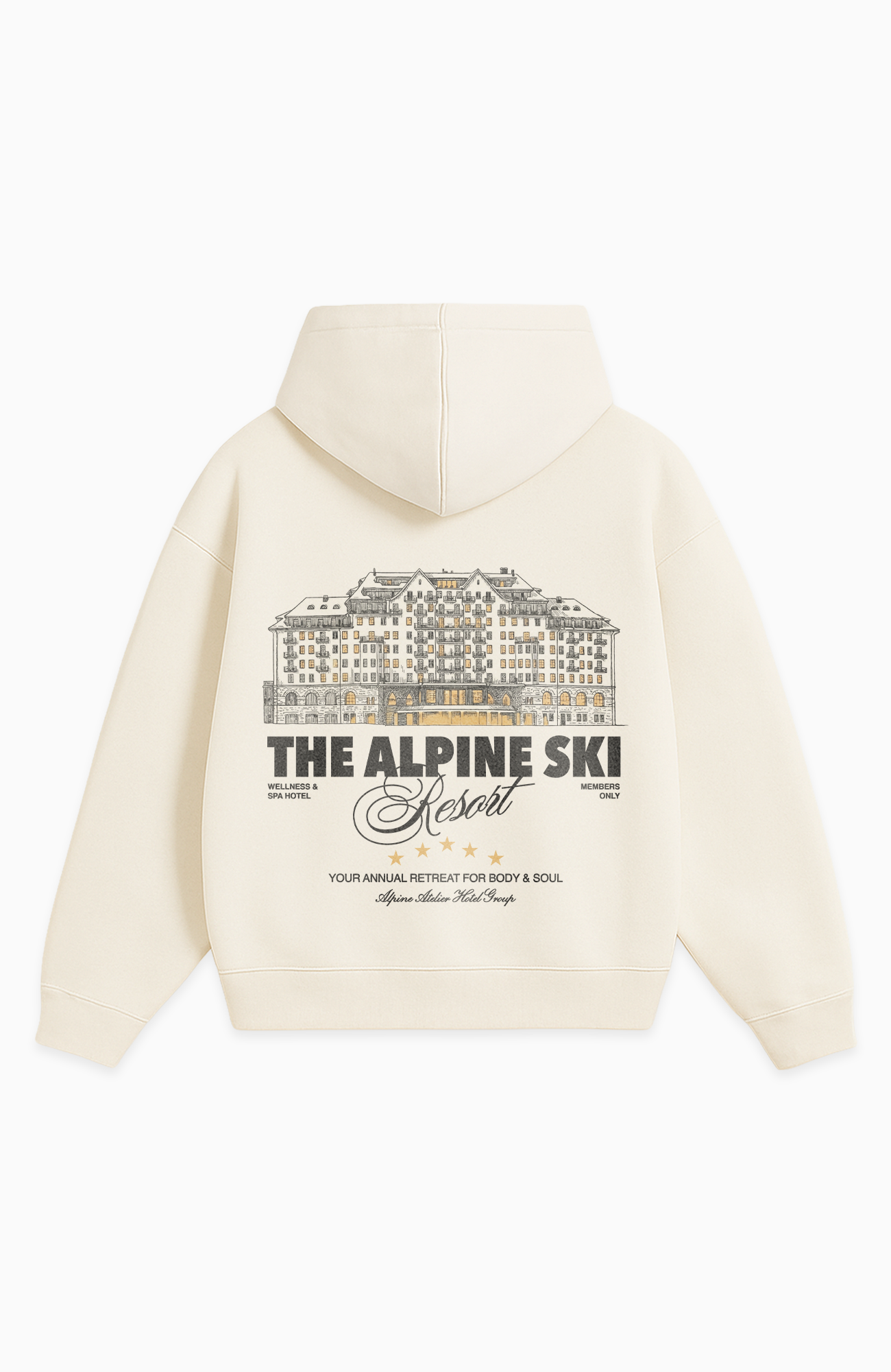 THE ALPINE SKI RESORT OVERSIZED HOODIE
