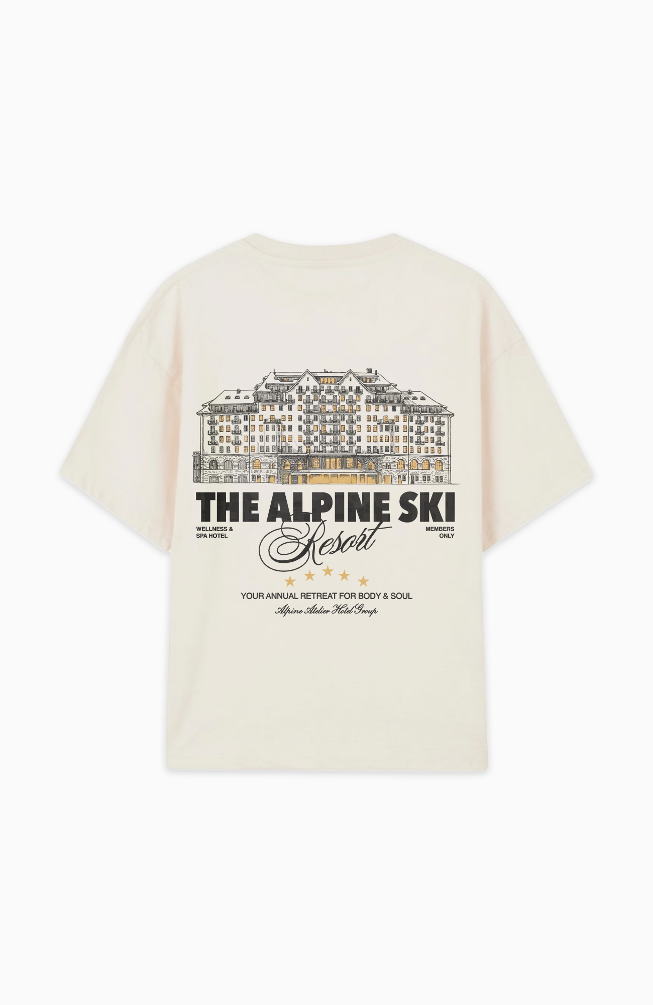 THE ALPINE SKI RESORT OVERSIZED SHIRT