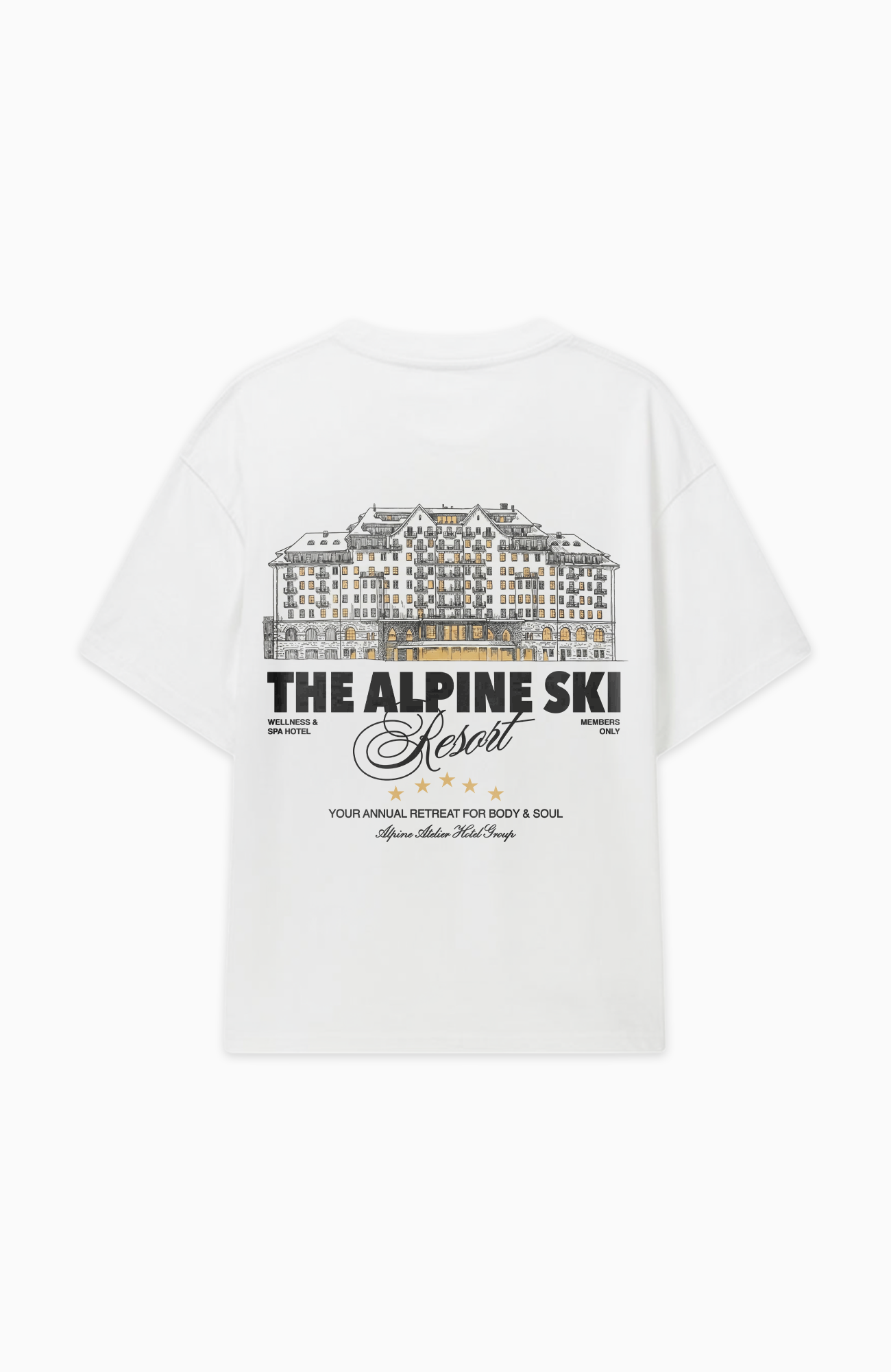 THE ALPINE SKI RESORT OVERSIZED SHIRT
